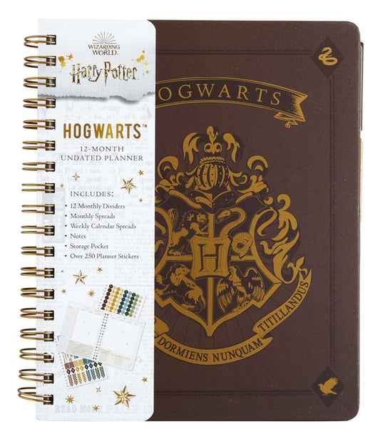Harry Potter: Hogwarts 12-Month Undated Planner: (Harry Potter School Planner School, Harry Potter Gift, Harry Potter Stationery, Undated Planner) - Ingram