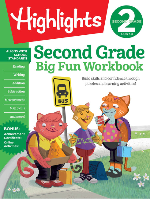Second Grade Big Fun Workbook: 256 Pages of Puzzle-Based Practice in Math, Reading, Science and More, a Fun Second Grade Workbook for Kids to Build Sc - Ingram