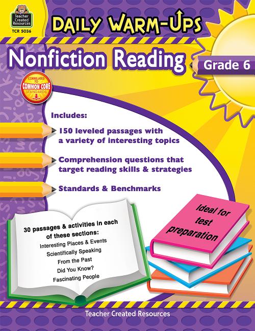 Daily Warm-Ups: Nonfiction Reading Grd 6 - Ingram
