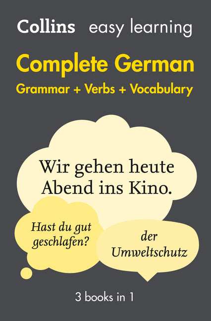 Complete German Grammar Verbs Vocabulary: 3 Books in 1 (Second Edition, Second) - Ingram