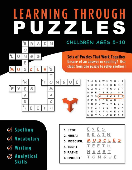 Learning Through Puzzles: A Children's Activity Book with a Problem Solving Twist - Featuring Crossword Puzzles, Word Searches & Word Scrambles - Ingram