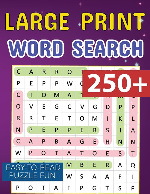 Word Search Book for Adults with Solution: Relaxing Word Search Book for Adults 250 Word Puzzles for Adults Teens and Seniors - Ingram