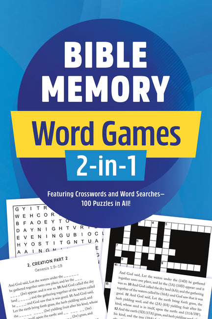 Bible Memory Word Games 2-In-1: Featuring Crosswords and Word Searches--100 Puzzles in All! - Ingram