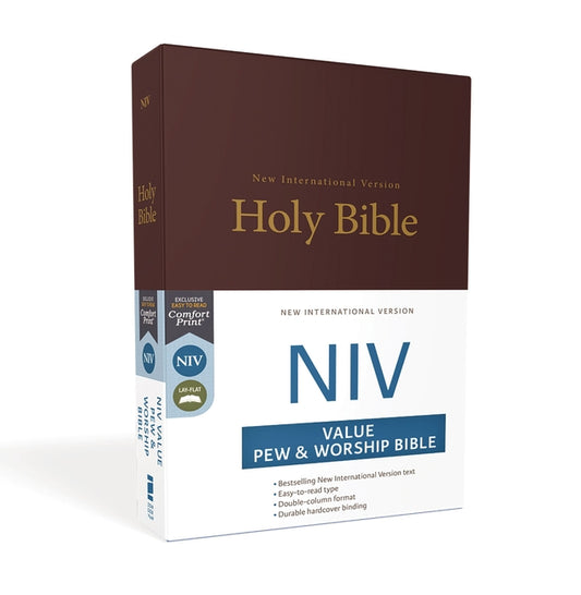 NIV, Value Pew and Worship Bible, Hardcover, Burgundy (Special) - Ingram