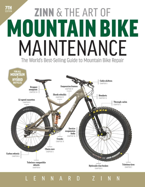 Zinn and the Art of Mountain Bike Maintenance, 7th Edition: The World's Best-Selling Guide to Mountain Bike Repair - Ingram