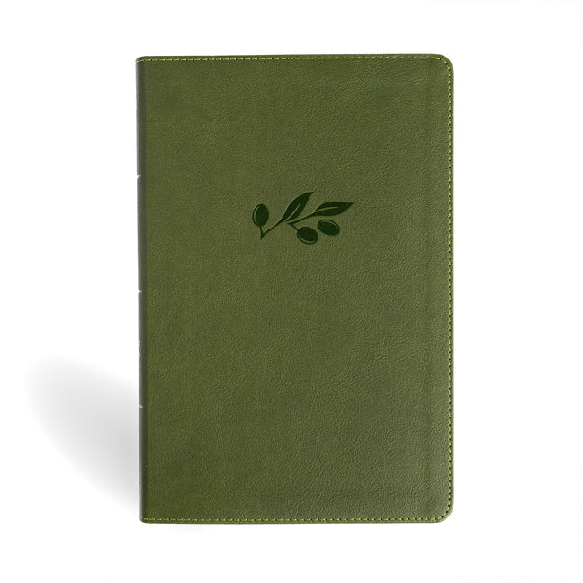 NASB Giant Print Reference Bible, Olive Leathertouch - Ingram