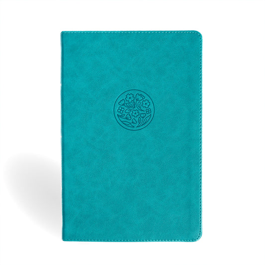 NASB Giant Print Reference Bible, Teal Leathertouch - Ingram