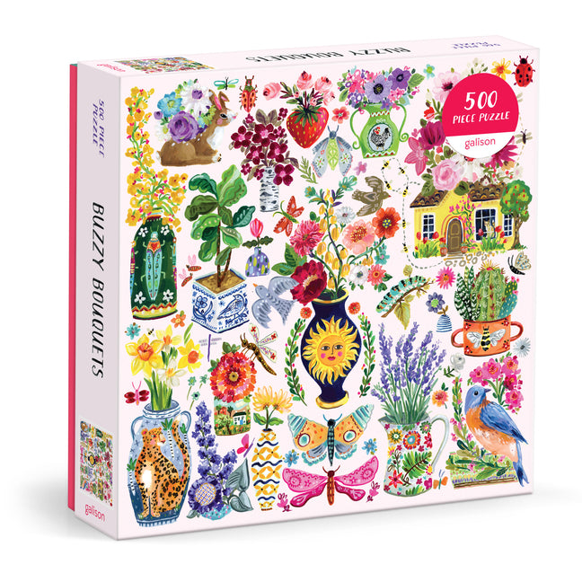 Buzzy Bouquets 500 Piece Puzzle - Ingram