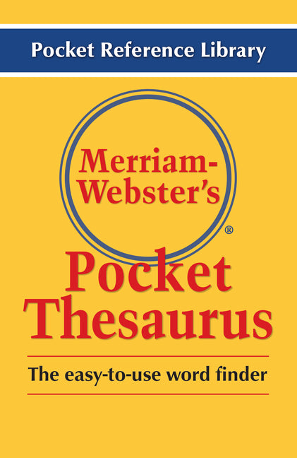 Merriam-Webster's Pocket Thesaurus - Newest Edition - Ingram