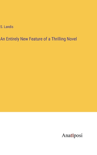 Entirely New Feature of a Thrilling Novel - Ingram