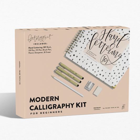 Modern Calligraphy Kit for Beginners: A Creative Craft Kit for Adults Featuring Hand Lettering 101 Book, Brush Pens, Calligraphy Pens, and More - Ingram