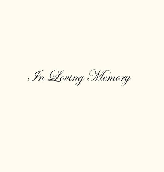 In Loving Memory Funeral Guest Book, Celebration of Life, Wake, Loss, Memorial Service, Condolence Book, Church, Funeral Home, Thoughts and In Memory - Ingram