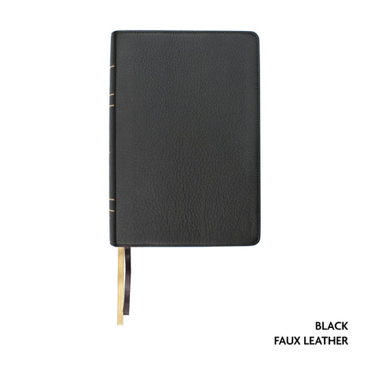 Legacy Standard Bible, Large Print Wide Margin, Paste-Down Black Faux Leather - Ingram