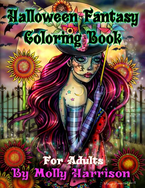 Halloween Fantasy Coloring Book For Adults: Featuring 26 Halloween Illustrations, Witches, Vampires, Autumn Fairies, and More! - Ingram