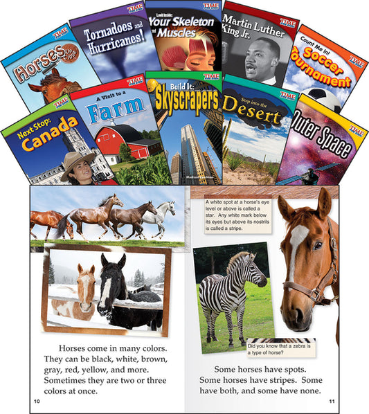 Time for Kids(r) Informational Text Grade 2 Readers Set 2 10-Book Set - Ingram