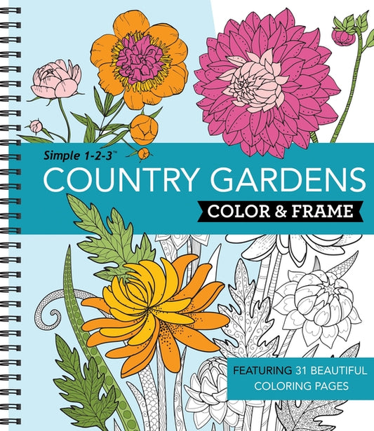 Color & Frame - Country Gardens (Adult Coloring Book) - Ingram
