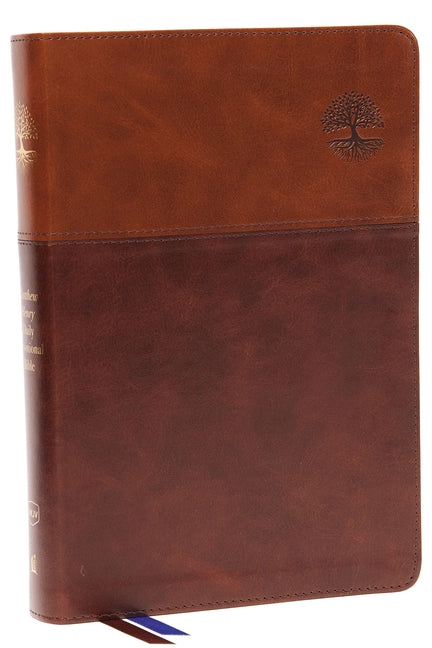 Nkjv, Matthew Henry Daily Devotional Bible, Leathersoft, Brown, Red Letter, Thumb Indexed, Comfort Print: 366 Daily Devotions by Matthew Henry - Ingram
