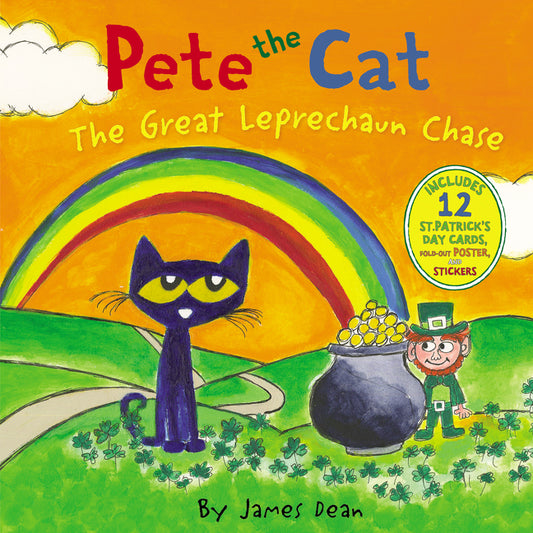 Pete the Cat: The Great Leprechaun Chase: Includes 12 St. Patrick's Day Cards, Fold-Out Poster, and Stickers! - Ingram