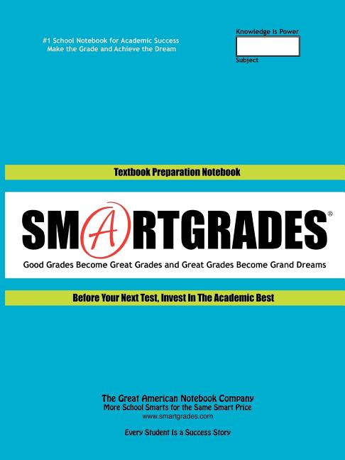 SMARTGRADES School Notebooks with Study Skills 2N1: "Textbook Notes & Test Review Note" (100 Pages): Student Tested! Teacher Approved! Parent Favorite - Ingram