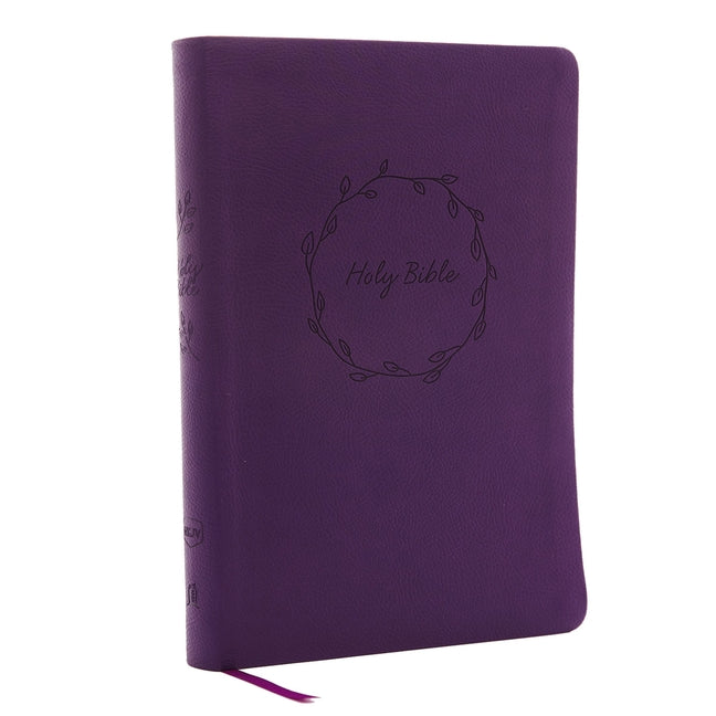 NKJV, Value Thinline Bible, Large Print, Imitation Leather, Purple, Red Letter Edition - Ingram