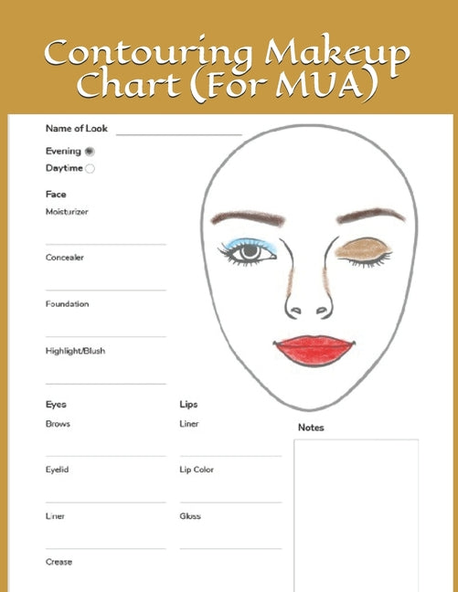 Contouring Makeup Chart: Paper Chart for Makeup Artist - Ingram