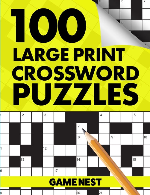 100 Large Print Crossword Puzzles: Puzzle Book for Adults - Ingram