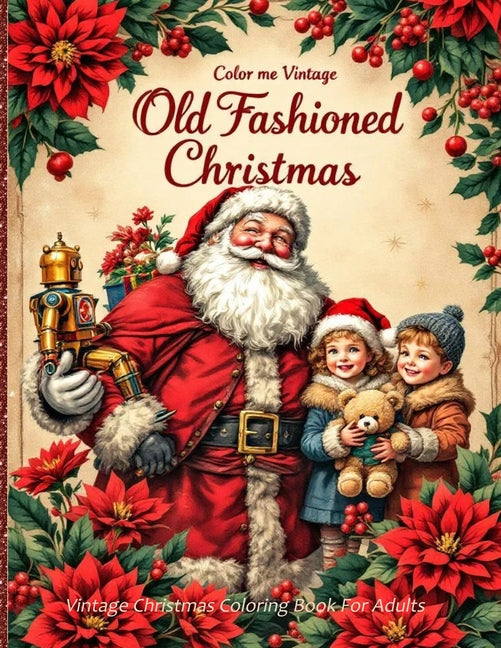 Retro Old Fashioned Christmas Vintage Coloring Book For Adults - Ingram