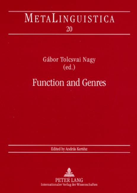 Function and Genres: Studies on the Linguistic Features of Discourse Types - Ingram