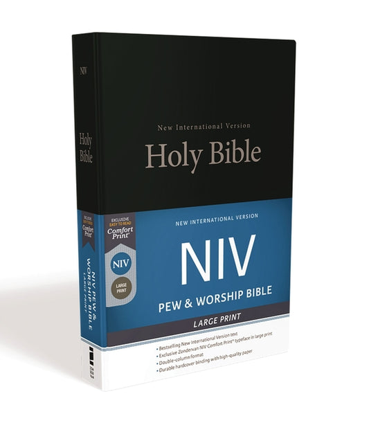 NIV, Pew and Worship Bible, Large Print, Hardcover, Black (Special) - Ingram