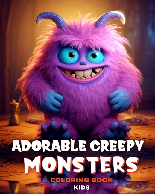 Adorable Creepy Monsters Coloring Book for Kids: Colouring Pages for Kids and Teens Featuring Funny, Silly Mini Monsters - Ingram
