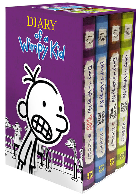 Diary of a Wimpy Kid Box of Books 5-8 Hardcover Gift Set: Ugly Truth, Cabin Fever, the Third Wheel, Hard Luck - Ingram