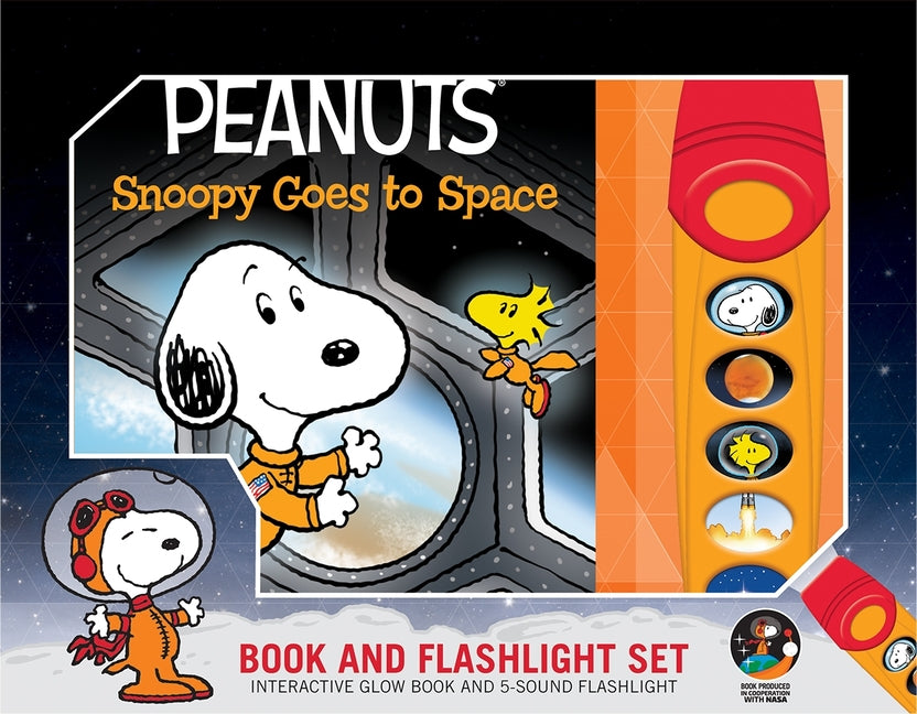 Peanuts: Snoopy Goes to Space Book and 5-Sound Flashlight Set [With Flashlight and Battery] - Ingram