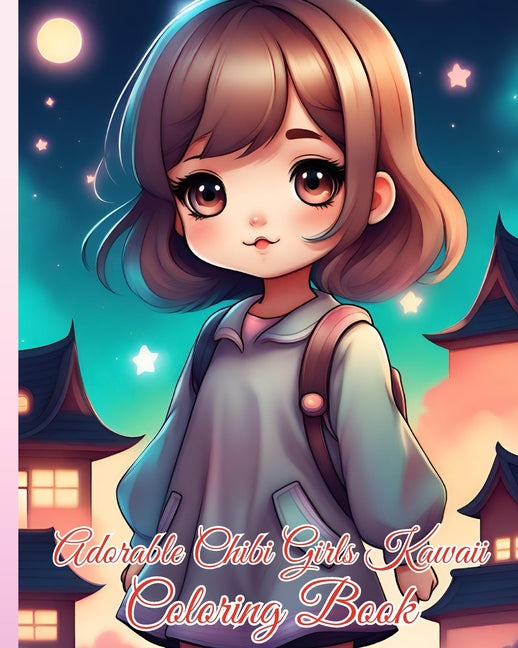 Adorable Chibi Girls Kawaii Coloring Book: Featuring Cute Designs in Anime Style, Fantasy Coloring Book For Kids, Teens - Ingram