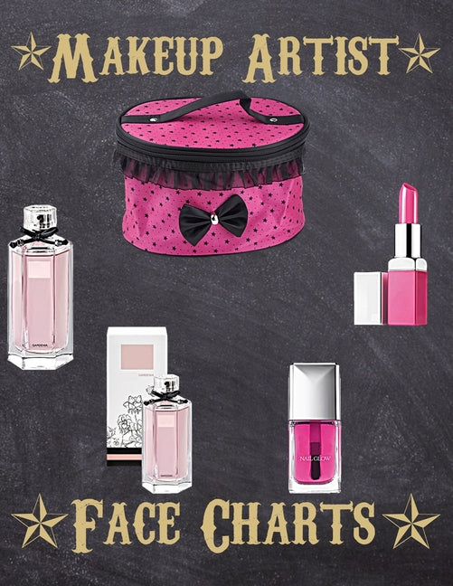 Makeup Artist Face Charts: Makeup cards to paint the face directly on paper with real make-up - Ideal for: professional make-up artists, vloggers - Ingram