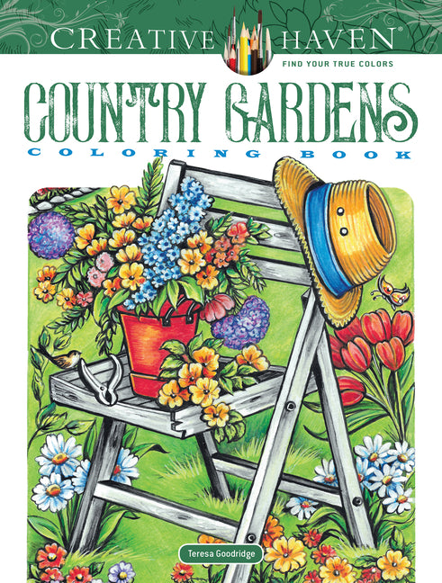 Creative Haven Country Gardens Coloring Book - Ingram