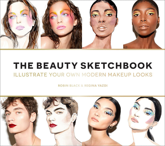 Beauty Sketchbook (Guided Sketchbook): Illustrate Your Own Modern Makeup Looks - Ingram