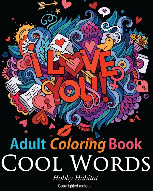 Adult Coloring Book: Cool Words: Coloring Book for Adults Featuring 30 Cool, Family Friendly Words - Ingram