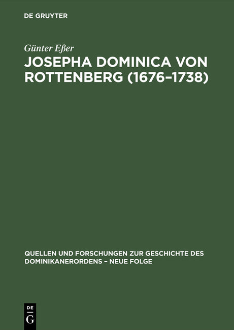 Josepha Dominica von Rottenberg (1676-1738) (Reprint 2017) - Ingram