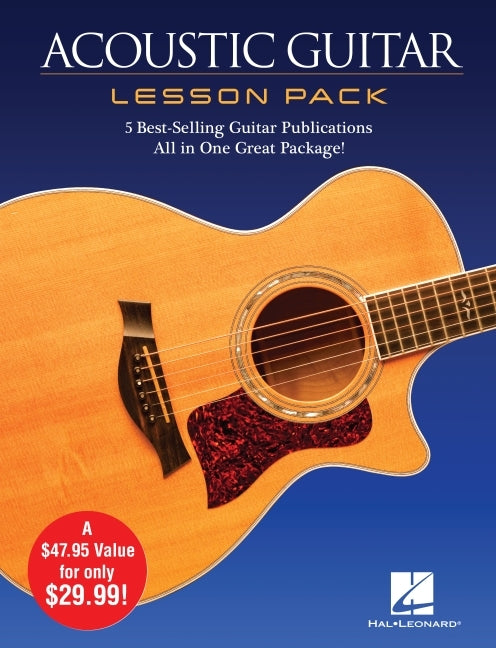 Acoustic Guitar Lesson Pack: 5 Best-Selling Guitar Publications in One Great Package! 4 Books and 1 DVD [With CD/DVD] - Ingram