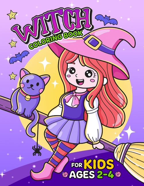 Witch Coloring Book for Kids 2-4: Features of Various Halloween Themed Illustrations - Ingram