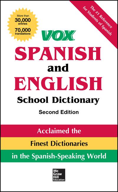 Vox Spanish and English School Dictionary, Paperback, 2nd Edition (Revised) - Ingram