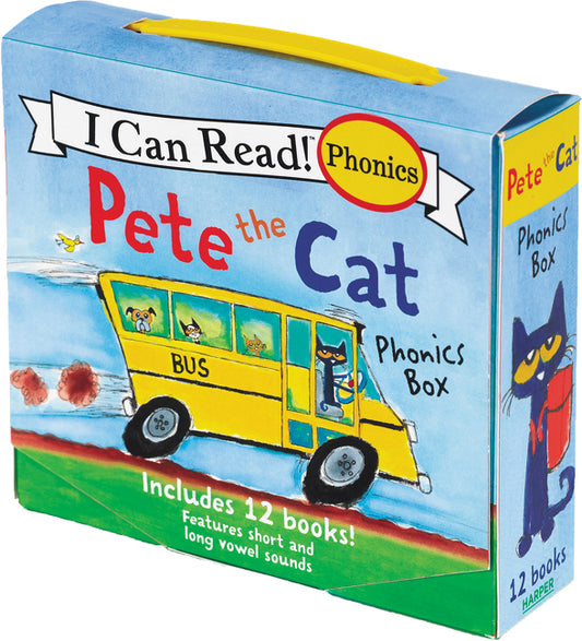 Pete the Cat 12-Book Phonics Fun!: A Box of 12 Mini-Books Featuring Short and Long Vowel Sounds - Ingram