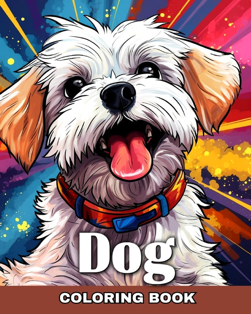 Dog Coloring Book: Coloring Pages featuring Cute Dogs and Puppies for Relaxation and Stress Relief - Ingram