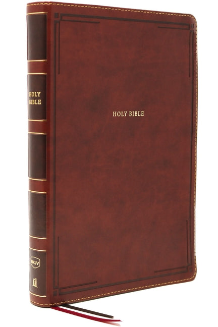 Nkjv, Thinline Bible, Giant Print, Leathersoft, Brown, Thumb Indexed, Red Letter Edition, Comfort Print: Holy Bible, New King James Version - Ingram