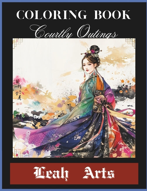 Coloring Book Courtly Outings: This coloring book features illustrations of elegant and regal scenes from historical courtly life, including royal ga - Ingram