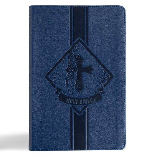 KJV Kids Bible, Thinline Edition, Navy Leathertouch - Ingram