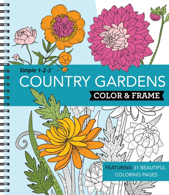 Color & Frame - Country Gardens (Adult Coloring Book) - Ingram