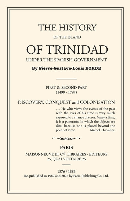 History of Trinidad under the Spanish Government (Revised) - Ingram