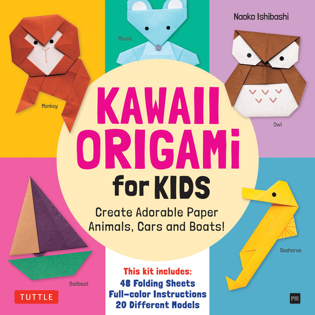 Kawaii Origami for Kids Kit: Create Adorable Paper Animals, Cars and Boats! (Includes 48 Folding Sheets and Full-Color Instructions) - Ingram