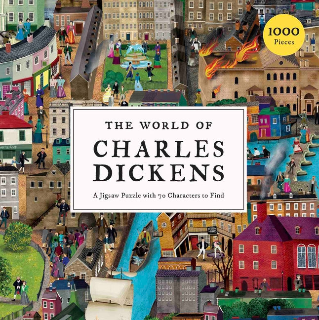 World of Charles Dickens 1000 Piece Puzzle: A Jigsaw Puzzle with 70 Characters to Find - Ingram